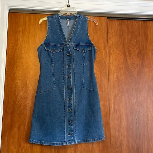 ff7 remake tifa blue dress FREE PEOPLE MOVEMENT SMOCKIN HOT DRESS main image 1